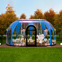 Kawagebo Kamp Maisons préfabriquées ovales personnalisées en dôme préfabriqué géodésique extérieur en polycarbonate PC
