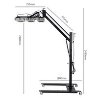 Lámpara de Curado y Secado Infrarroja Personalizada de 7800W, Herramienta de Reparación de Automóviles con Construcción de Aluminio y Acero, CA 220-240V