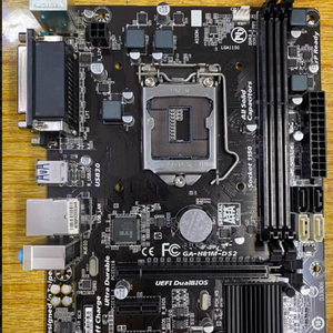 เมนบอร์ดเกมมิ่ง GA H81M DS2 รองรับซีพียูรุ่นที่ 3 และ 4 พร้อมชิปเซ็ต H81 Express รองรับหน่วยความจำ DDR3 ลดราคาพิเศษ - Product Image 1
