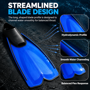 <span class=keywords><strong>Aletas</strong></span> de Buceo de Pie Completo con Impresión Personalizada, <span class=keywords><strong>Aletas</strong></span> de Buceo Libre con Pala Angulada para Mayor Eficiencia, <span class=keywords><strong>Aletas</strong></span> Ajustables para Snorkel y Viajes - Product Image 4