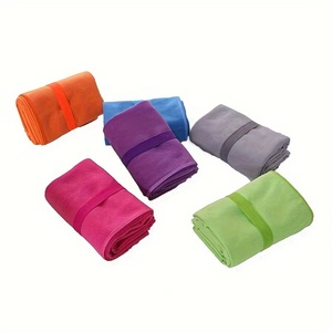 Asciugamano da spiaggia in <span class=keywords><strong>microfibra</strong></span> a colori personalizzati morbido e asciutto assorbente senza sabbia per costume da bagno Outdoor allenamento Fitness Logo stampato - Product Image 2