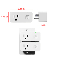 Prise intelligente WiFi Zigbee PC 15A, prise intelligente Tuya, utilisation industrielle et hospitalière américaine, télécommande sans fil