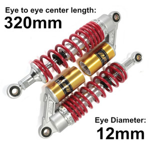 <span class=keywords><strong>Amortisseur</strong></span> arrière universel <span class=keywords><strong>pour</strong></span> moto, scooter, VTT, <span class=keywords><strong>quad</strong></span>, moto tout-terrain, 320 mm, 12,5 pouces, avec airbag - Product Image 2