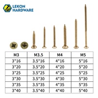 Sekrup Kayu Self Tapping DIN7505 Kuning Seng LEKON Grosir, Sekrup Countersunk Parafuso Chipboard, Schroeven