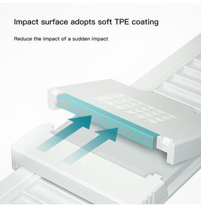 Limitador de apertura plana de seguridad ajustable para bebés, Correa protectora de aleación de aluminio, puerta corredera Push-Pull, cerradura de armario, plástico ABS - Product Image 4