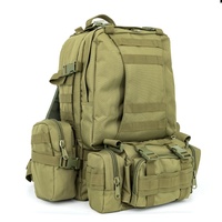 Multicolor 600D Grande Capacité Quatre-en-un Outdoor Camping Climbing Hiking Backpack Waterproof Tactical Survival Bag