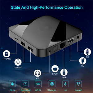 Tv98 ATV s905w2 thương mại nước ngoài <span class=keywords><strong>Android</strong></span> 14 Set Top Box TV Box 4K TV Box 64 gam bằng giọng nói điều khiển từ xa - Product Image 2