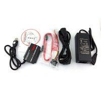 Kabel adaptor antarmuka Data USB3.0 untuk IDE SATA PATA 2.5/3.5 Hard Drive Disk HDD SSD 5Gbps untuk komputer Desktop