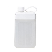 Nouvelle conception écologique, bouteille d'eau en plastique personnalisée de 450 ml, carrée, pour carnet de notes, mémo, plate, sans BPA, isolée pour boissons chaudes/froides, pour les voyages en plein air