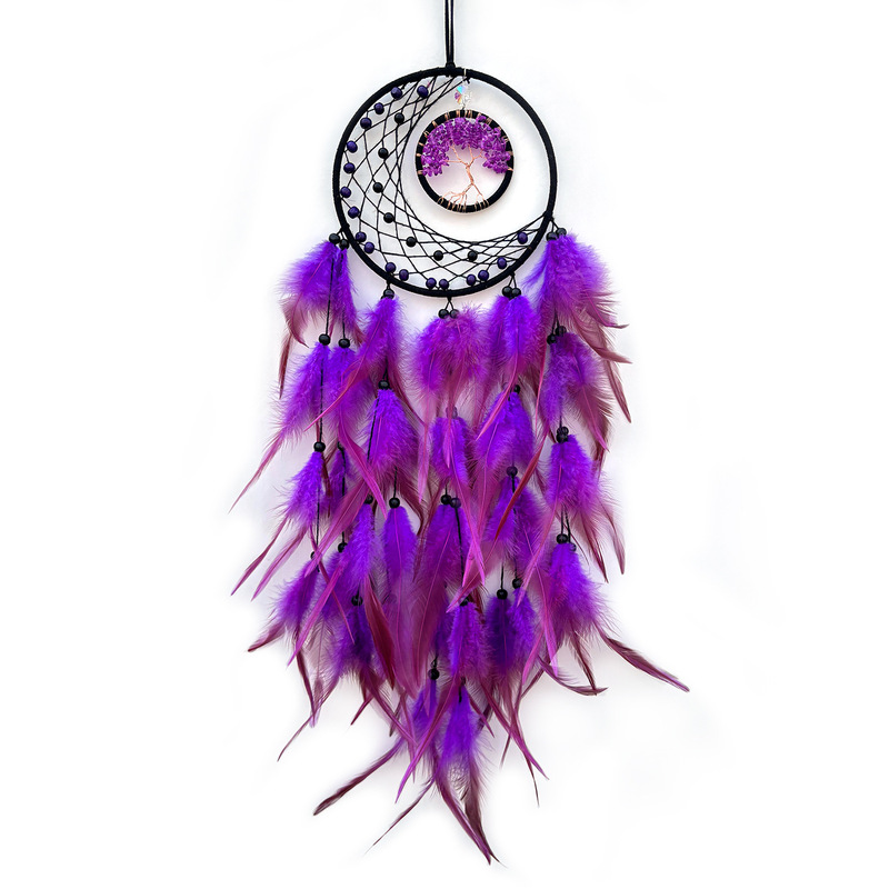 Duoyou Moon Design Tassels Dreamcatcher Wall