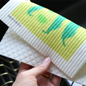 Panno Spugna per Piatti in Cellulosa e Cotone Ecologico Riutilizzabile, <span class=keywords><strong>Design</strong></span> Personalizzato, Stile Svedese - Product Image 4