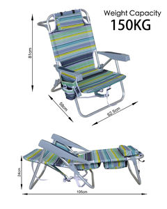 Ghế xếp bãi biển bằng thép nhôm nhẹ <span class=keywords><strong>2026</strong></span> |   Ghế dã ngoại cắm trại di động có tay cầm bằng gỗ beech thoải mái - Product Image 5