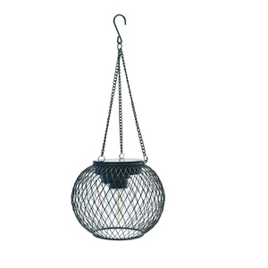 Xinhuiyuan Lighting <b>Solar</b> Garden Lights <b>Hanging</b> <b>Lanterns</b> Stainless Steel Outdoor Balcony Ceiling Lamp Hollow Design - Product Image 5