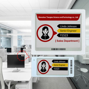 Badge de travail électronique intelligent avec écran E-Ink NFC ESL pour employés de bureau, étiquette de nom numérique intelligente, écran E-paper 4 couleurs, Bluetooth - Product Image 1