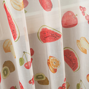Finito di Frutta Stampa Biancheria Tenda Tulle Per Soggiorno camera Da Letto Per Bambini In Camera Screening Finestra della cucina Tenda Pura - Product Image 2