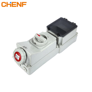 CHENF Fabrication Fournisseur 16A 32A 4P Étanche IP67 Interverrouillage Mécanique Industriel Din Standard Installer Rail De Guidage Prise - Product Image 3