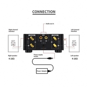 Mini Amplificador de Audio HiFi Bluetooth 5.0, Clase D, Tpa3116, Digital, 50W*2, para Hogar, Auto, Marino, con Entrada USB/AUX - Product Image 5