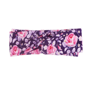 عصابة رأس نسائية مطبوعة بالزهور على الطراز الأوروبي والأمريكي، عصابة رأس مطاطية معقودة للنساء - Product Image 6