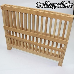 Kitchen dish <b>rack</b>, <b>plate</b> storage, sink drainer, drainer, and filter dish <b>rack</b> - custom-made from bamboo and solid wood for - Product Image 2