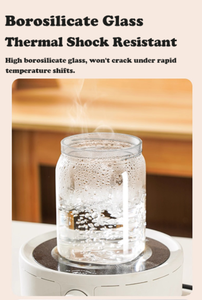 Vacare Récipients hermétiques en verre borosilicaté sous vide 0.4 0.8 1.2 1.5 1.8L couvercle de pompe de stockage des aliments en plastique pour une fraîcheur plus longue - Product Image 2