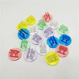 Soportes de plástico Soportes para tarjetas de juego Bases en miniatura de papel Clips de tablero de papel transparente para etiquetas de precio Menús Etiquetas