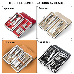 Kit Manicure e Pedicure in Acciaio Inossidabile per l'Ingrosso, <span class=keywords><strong>Set</strong></span> di Strumenti di Bellezza per Unghie con Lima, Forbici e Mini <span class=keywords><strong>Tagliaunghie</strong></span> - Product Image 4