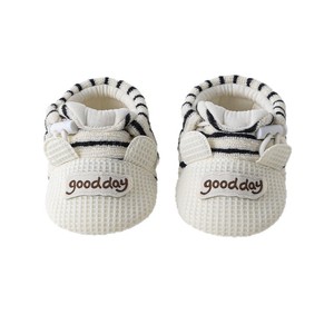 <span class=keywords><strong>Scarpine</strong></span> per Neonati con Orecchie di Orso, Calzature <span class=keywords><strong>a</strong></span> <span class=keywords><strong>Maglia</strong></span> <span class=keywords><strong>a</strong></span> Righe con Suola Morbida Antiscivolo per Primi Passi - Product Image 6