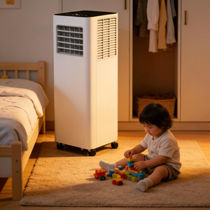 Climatiseur portable au prix d'usine avec une capacité de refroidissement de 5000 Btu, climatiseur mobile compact intelligent - Product Image 4