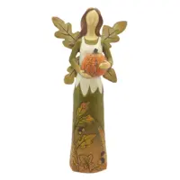Top Grace - Angel Holding Pumpkin Figurine