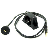 Câble audio AUX pour voiture Câble audio en PVC encastré 3.5mm femelle à mâle Extension pour voiture marine bateau tableau de bord AUX Port Stock