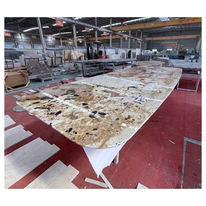 UnionStone Luxury Stones Quartzite Slabs Dining White patagonia pandora <b>Marble</b> Table <b>Top</b> - Product Image 4