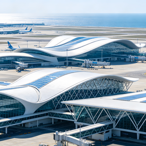 Edificio Prefabricado de Acero de Alta Seguridad Estructural, Resistente a la Vibración del Viento, para Vestíbulo de <span class=keywords><strong>Aeropuerto</strong></span> - Product Image 1