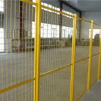 Clôture de sécurité mobile personnalisable en acier galvanisé pour entrepôt, grillage perforé, revêtement PVC, cloison d'atelier, protection de machine
