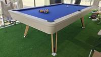 Table de billard 3 en 1 en ardoise, fournisseur chinois, 8/9 pieds, table de billard américaine standard