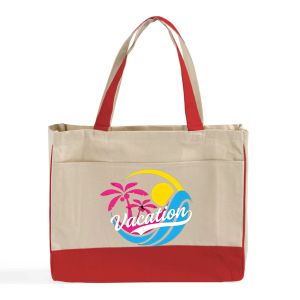 Wholesale Custom Geology Themed <b>Canvas</b> <b>Tote</b> Bags for Science Education Daily Use Reinforced Handles With Front Pocket - Product Image 3