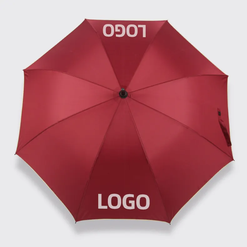 プロモーションビジネスギフトゴルフ傘ロングハンドルビッグサイズ傘2人用カスタムロゴ印刷傘