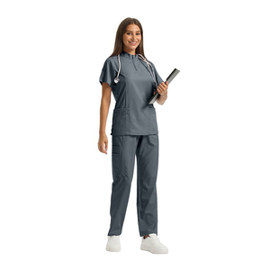 Nuova Divisa Infermieristica alla Moda, Taglia Grande, Unisex, Uniforme Ospedaliera, Set di Camici per Ospedali Veterinari e Dentistici - Product Image 2