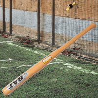 Professioneller Hochwertiger Massivholz-PVC Unzerbrechlicher Einteiliger Hochleistungs-Baseballschläger Anpassbare Größen und Logo Langlebig
