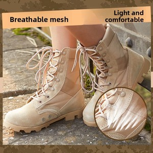 Bottes <span class=keywords><strong>Alang</strong></span> personnalisées, bottes de randonnée et d'entraînement en cuir de vachette respirant, à tige haute, pour le désert, vente directe d'usine - Product Image 3