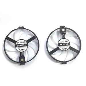 Nuevo ventilador LED GPU <span class=keywords><strong>470</strong></span> 480 RX570 580 XFX <span class=keywords><strong>AMD</strong></span> <span class=keywords><strong>Radeon</strong></span> <span class=keywords><strong>RX</strong></span> 4G 8G Black Wolf tarjeta gráfica ventilador de refrigeración - Product Image 5