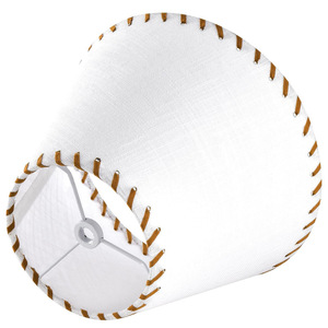 White <b>Bell</b> Fabric Shade <b>Small</b> Round Iron Pendant Light Easy Installation Living Room Chandelier - Product Image 5