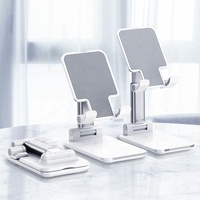 Support de Bureau Pliable et Télescopique Universel Réglable pour Téléphone Portable et Tablette PC
