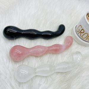 Vente en gros gode en cristal naturel baguette yoni en cristal de quartz rose baguette de cristal masseur pour femme sexy - Product Image 3