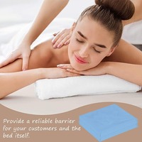 Drap de lit jetable non tissé multi-usage plié imperméable avec trou pour salon, spa, hôpital