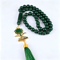 Perles de prière musulmanes Tasbih, peigne à barbe métallique de poche, coffret cadeau thème Arabie Saoudite, cadeaux pour le Ramadan, l'Aïd, les jours nationaux et les événements d'entreprise