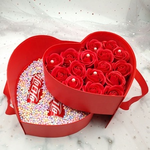 Bán Buôn Tùy Chỉnh Đôi Hình Trái Tim Hộp Hoa Sang Trọng Thiết Kế Quà Tặng Bao Bì Hộp Giấy Rỗng Hội Đồng Quản Trị Hoa Hộp Trái Tim Với Cửa Sổ - Product Image 3