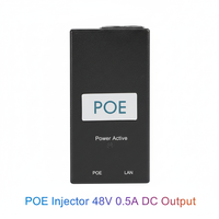 Injecteur PoE passif 24W 48V DC en gros d'usine 10/100Mbps 4/5(+),7/8(-) Adaptateur Power Over Ethernet pour caméras IP