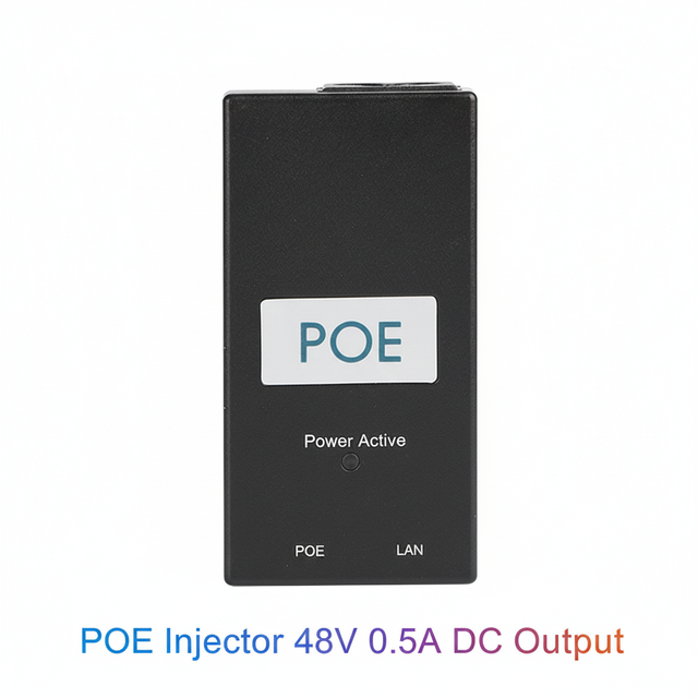 Factory Wholesale 24W 48V DC Passive PoE Injector 10/100Mbps 4/5(+),7/8(-) Power Over Ethernet Adapter for IP Cameras