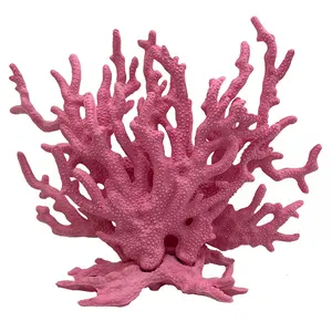 Beautiful Aquarium Ornament Red Artificial Soft Corals For Fish Tank