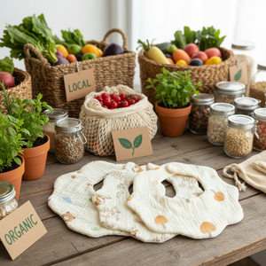 ผ้ากันเปื้อนเด็กพิมพ์ลายรักษ์โลก - Product Image 4